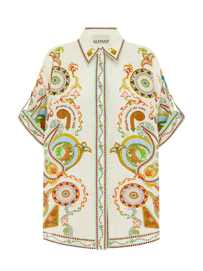 Pinball Linen Shirt (Multi)