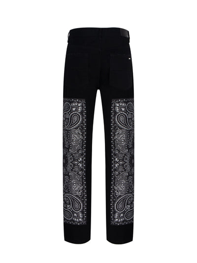 Bandana Jacquard Paneled St Black