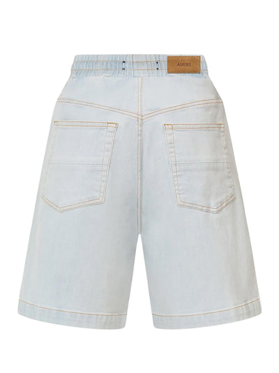 Amiri 3D 5 Pocket Drawstring Denim Short Light Indigo
