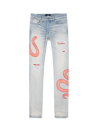 Amiri Snake Jeans Antique Indigo