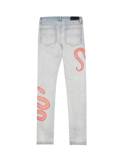 Amiri Snake Jeans Antique Indigo