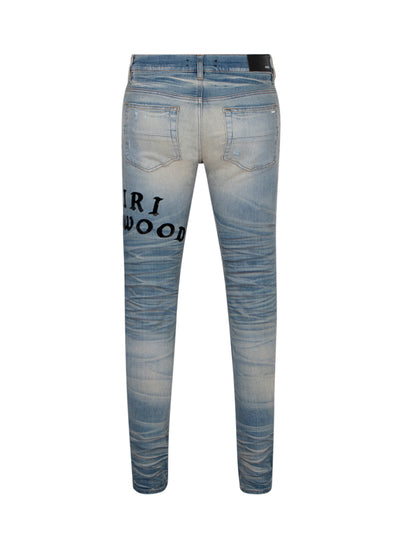 Amiri Hollywood Repaired Jean Honeycomb Indigo