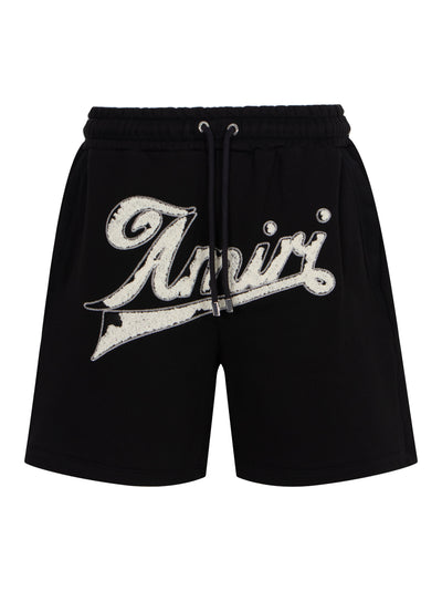 Distressed Amiri Sweatshort Black