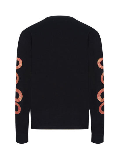 Amiri Logo Print Long Sleeve T-Shirt Black