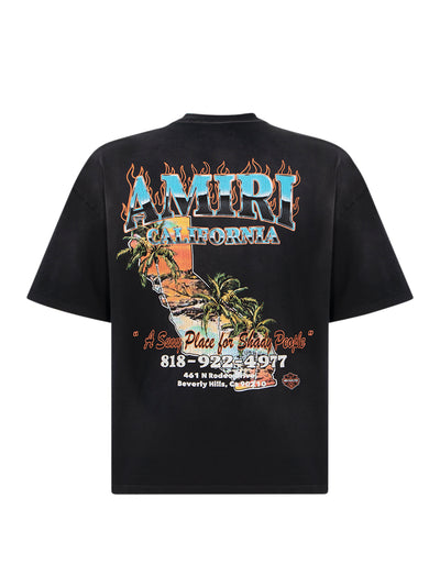 Amiri Sunny Place Oversized Tee Black