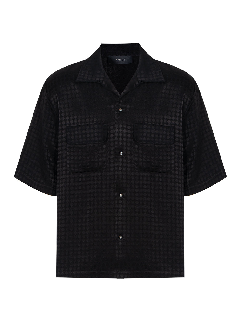 Ma Quad Jacquard Camp Shirt Black