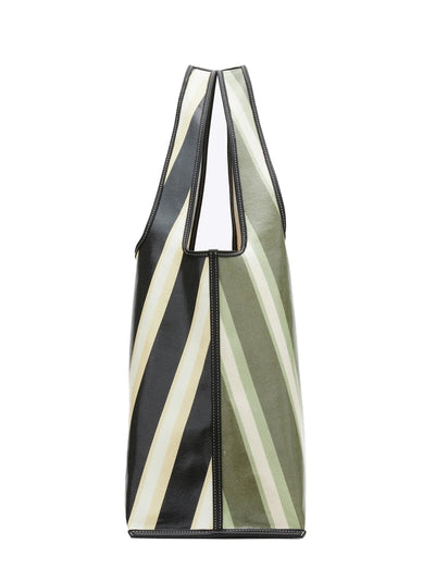 Dual Stripe Market Tote (Thyme Multi)