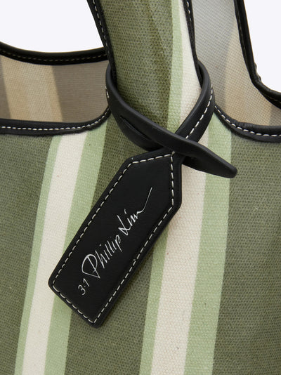 Dual Stripe Market Tote (Thyme Multi)