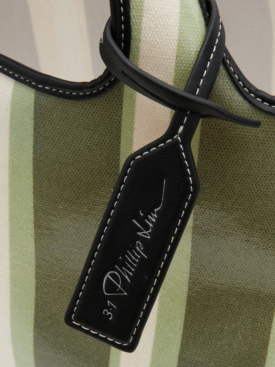 Dual Stripe Mini Market Tote (Thyme Multi)