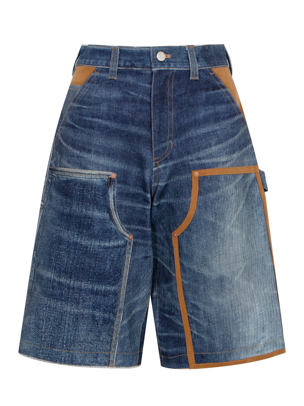 Unisex Denim Trompe Loeil Doub Blue