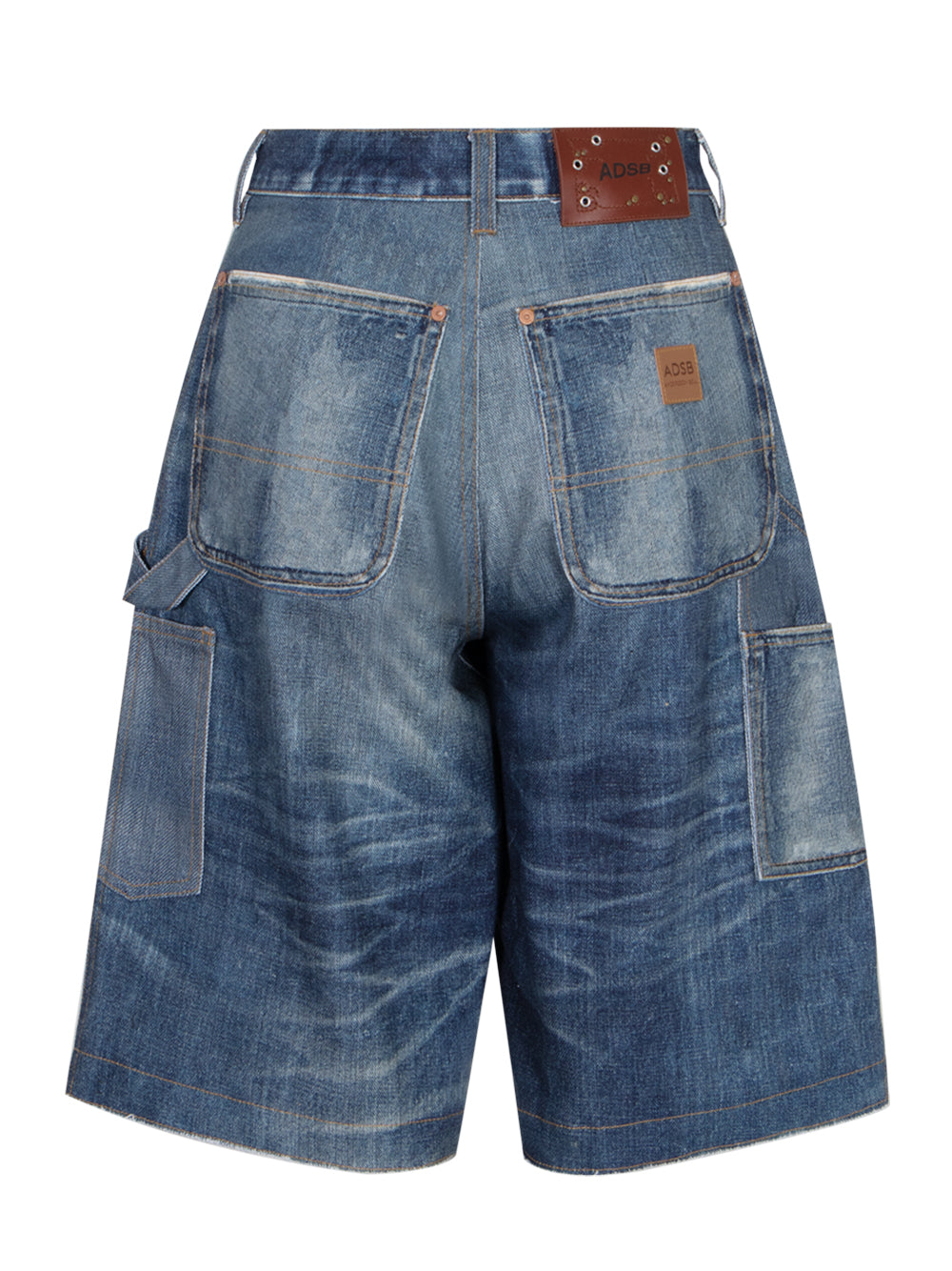 Unisex Denim Trompe Loeil Doub Blue