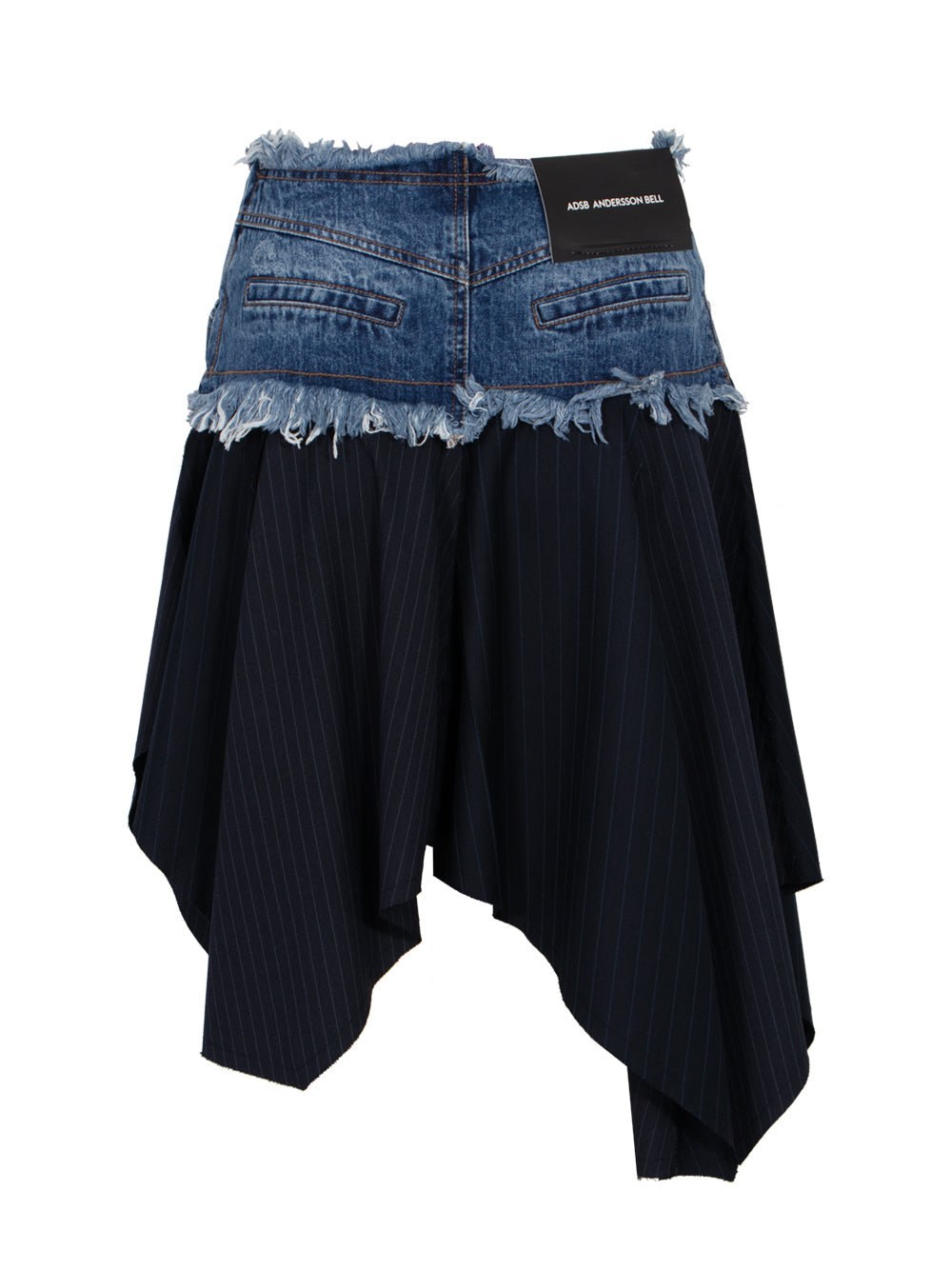 Denim Combination Fairy Skirt Navy