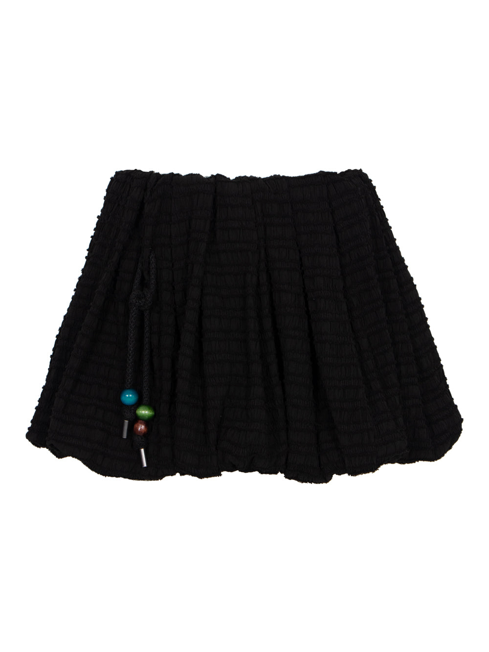 Frill Balloon Skirt Black