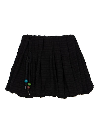 Frill Balloon Skirt Black