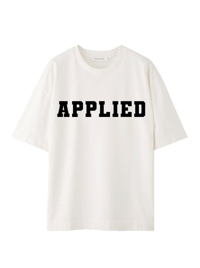 LM1-4 Oversized "Applied" T-Shirt (Light Ecru)