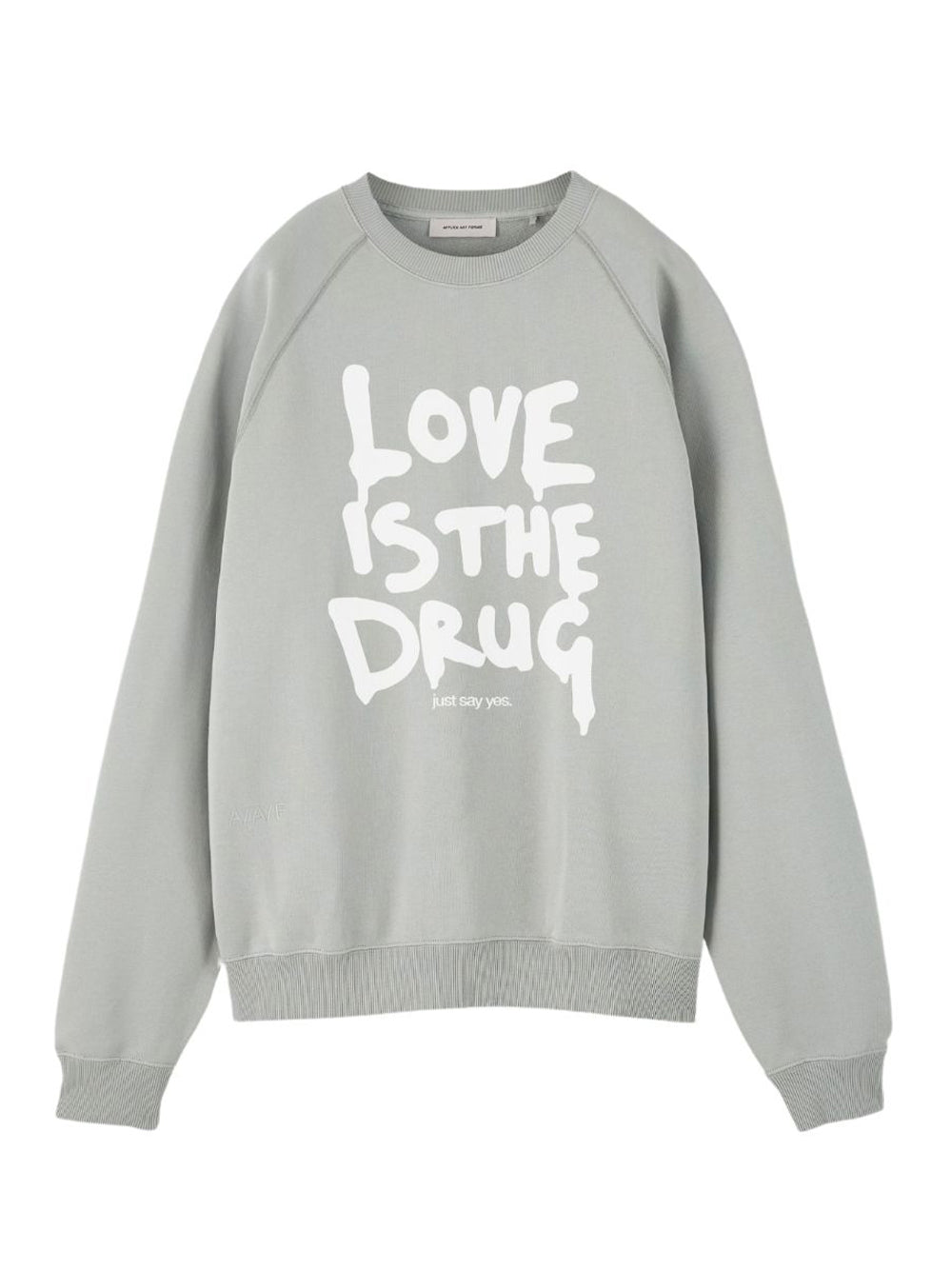 Love Is The Drug Raglan Sweater (Ghostgrey White)