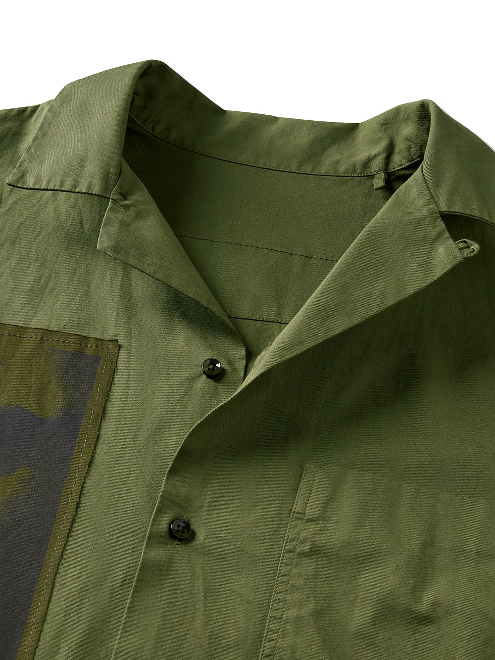 Short Sleeve Printed Shirt (Dust Green)