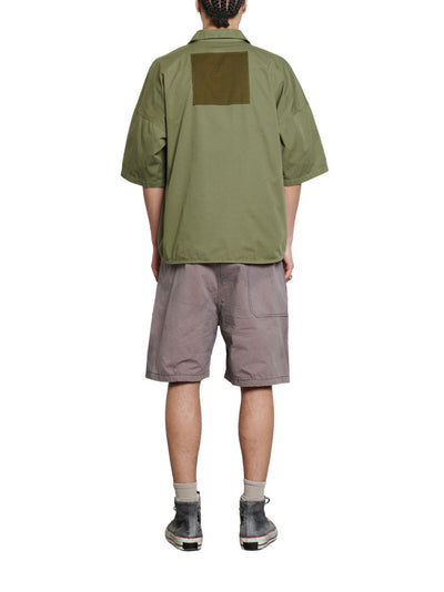 Short Sleeve Printed Shirt (Dust Green)