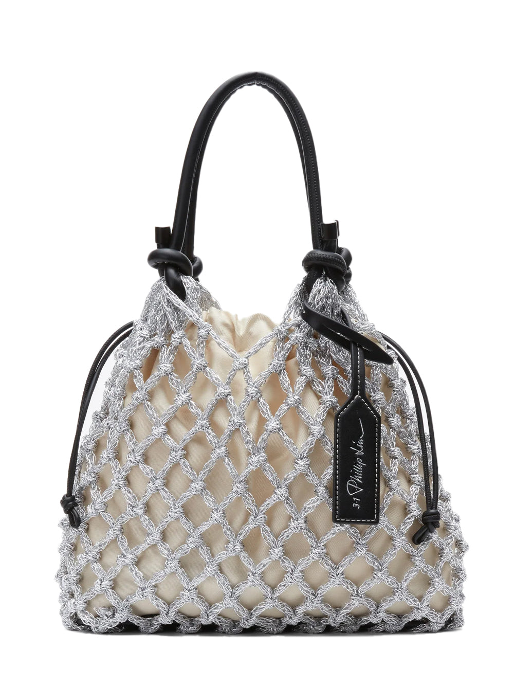 Macrame Mini Sac Silver