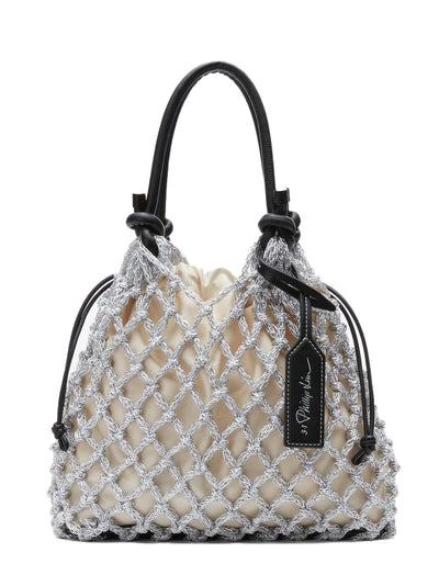 Macrame Mini Sac Silver