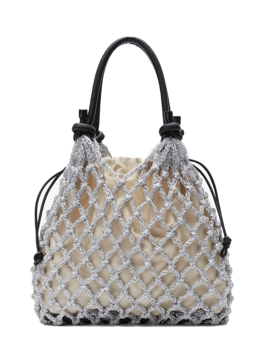 Macrame Mini Sac Silver