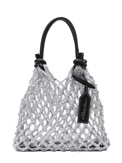 Macrame Mini Sac Silver