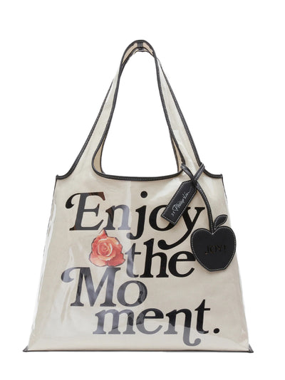 Enjoy The Moment Market Tote Ecru