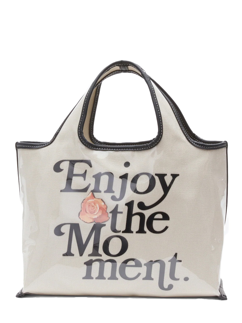 Enjoy The Moment Mini Market Tote Ecru