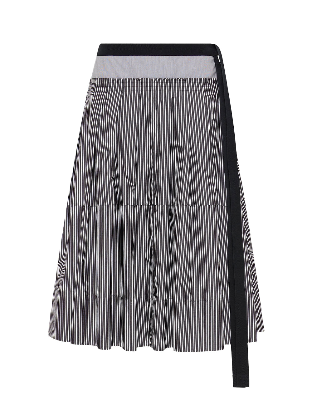 Ashton Skirt Charcoal Stripe