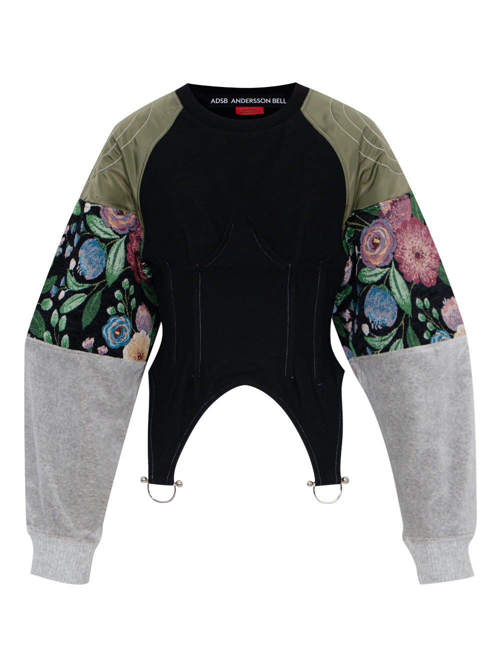 Flower Ma-1 Top Black