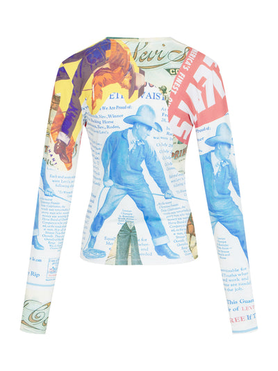 Levis x Adsb Second Skin Top Collage Print