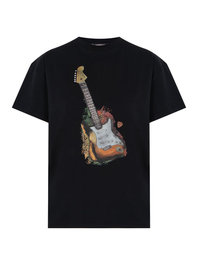 Unisex Guitar T-shirt Black