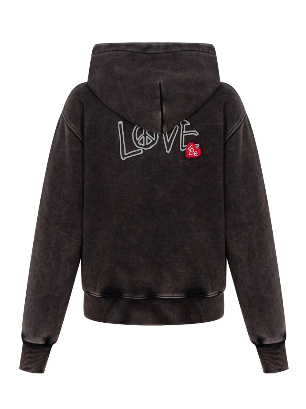 Unisex Love Dyed Hoodie Black