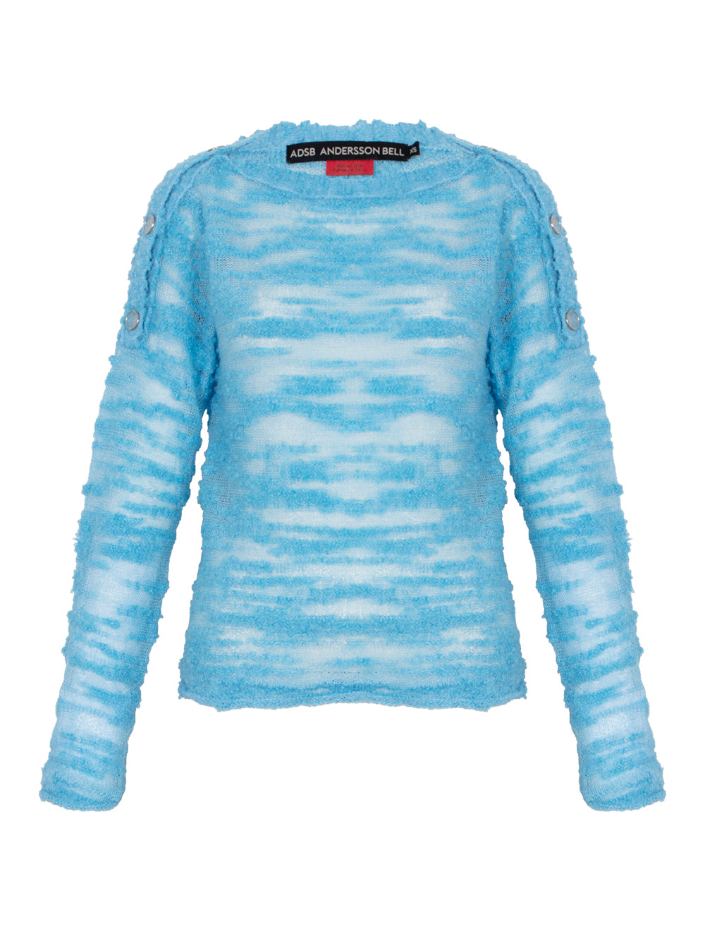 Fifi Button Pullover Knit Blue