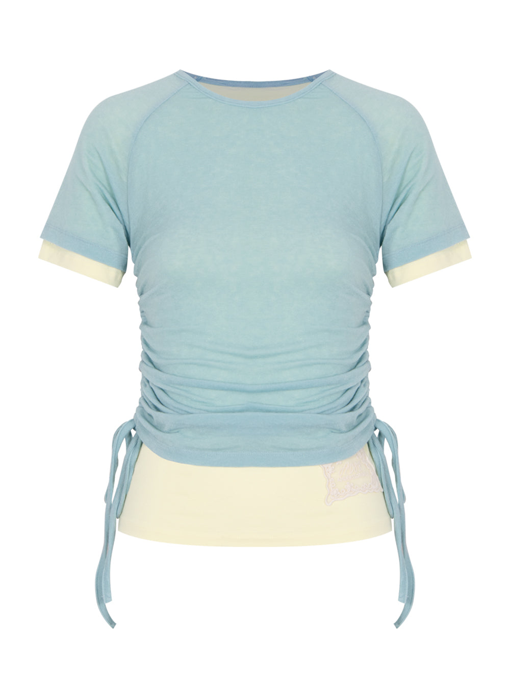 Cindy String Layred T-shirt Sky Blue