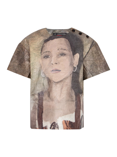 Unisex Remy Printed Tyvek T Beige