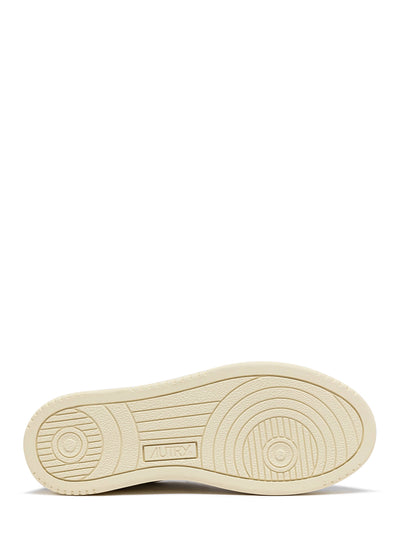Medalist Low Sneakers In Leather and Suede (White/Light Blue) (Women)