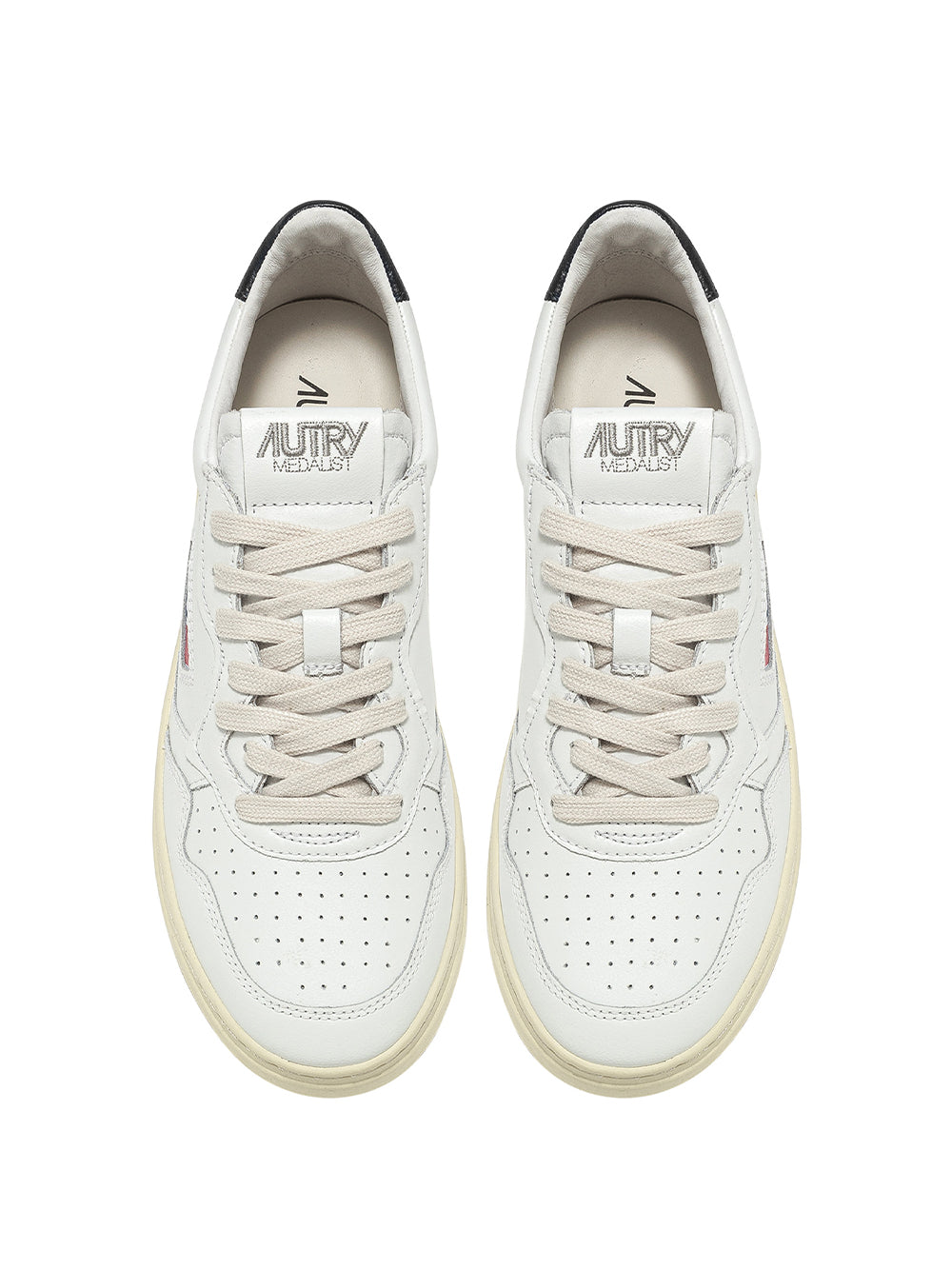 Medalist Low Sneakers In Leather (White/Black) (Women)