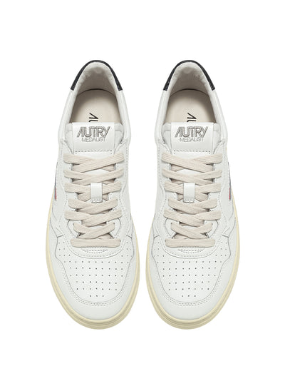 Medalist Low Sneakers In Leather (White/Black) (Women)
