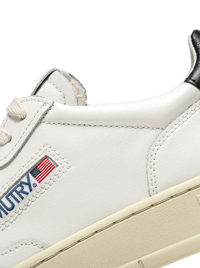 Medalist Low Sneakers In Leather (White/Black) (Women)