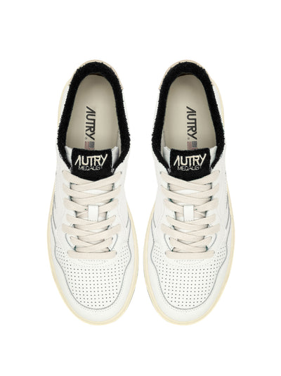 Medalist Low Sneakers In Leather (White/Black) (Women)