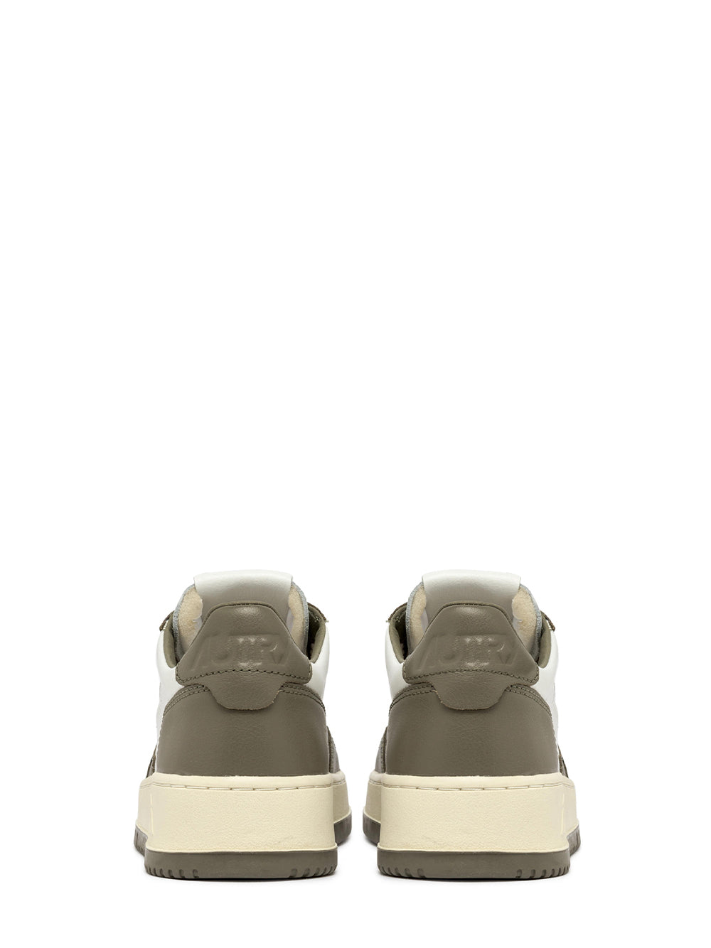 Medalist Low Sneakers In Leather (White/Covert Green) (Women)