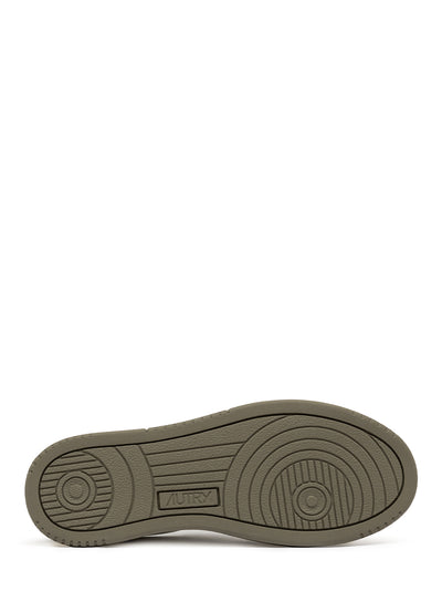 Medalist Low Sneakers In Leather (White/Covert Green) (Women)