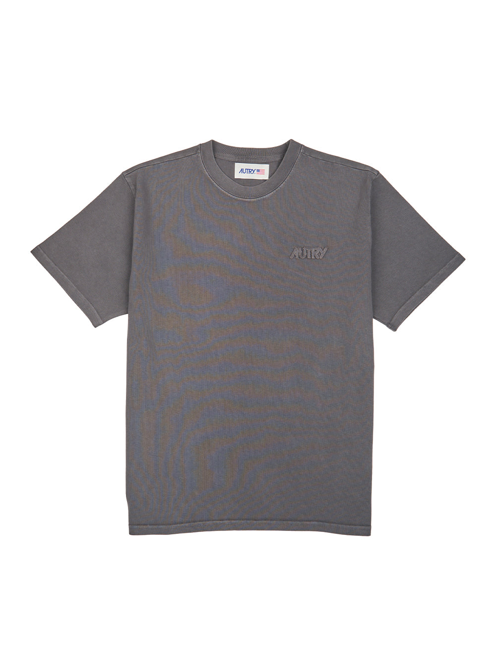 Cotton T-Shirt With Label T-Shirt (Gray)