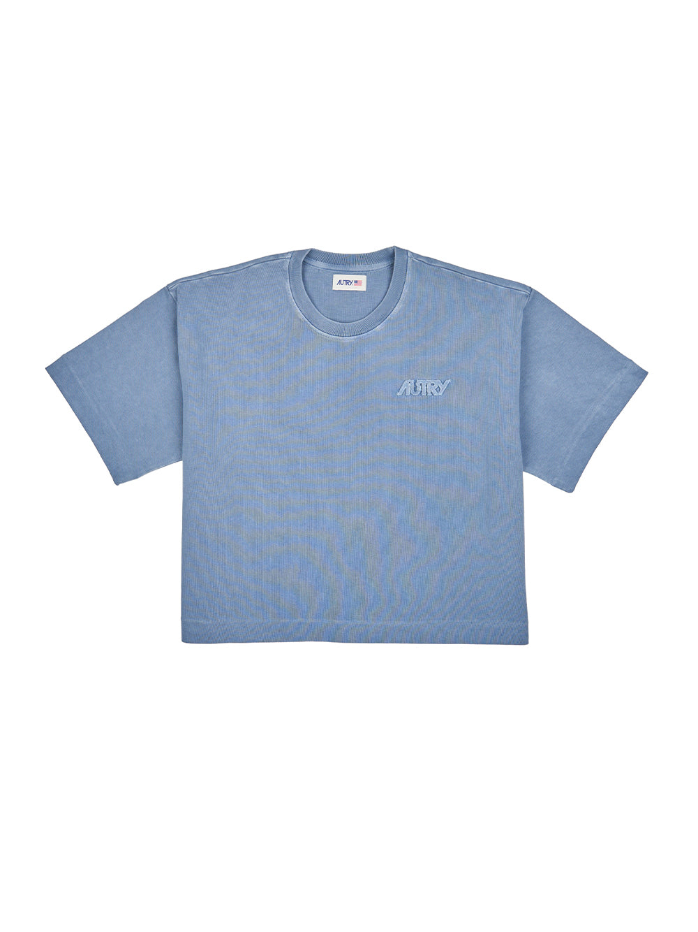 Cotton T-Shirt With Label T-Shirt (Indigo)