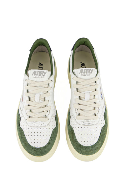 Medalist Low (Man) (White/Military Green/Black Suede)