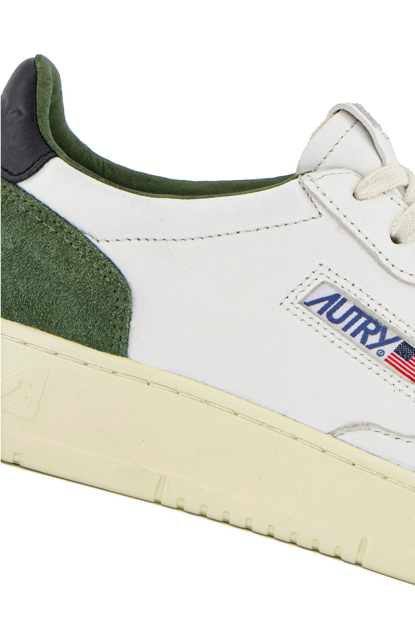 Medalist Low (Man) (White/Military Green/Black Suede)