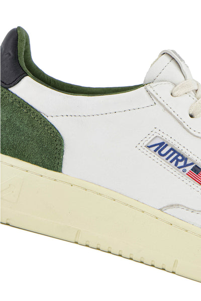 Medalist Low (Man) (White/Military Green/Black Suede)