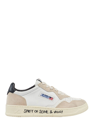 Medalist Low Sneakers In Suede And Leather Color (White And Black) (Women)