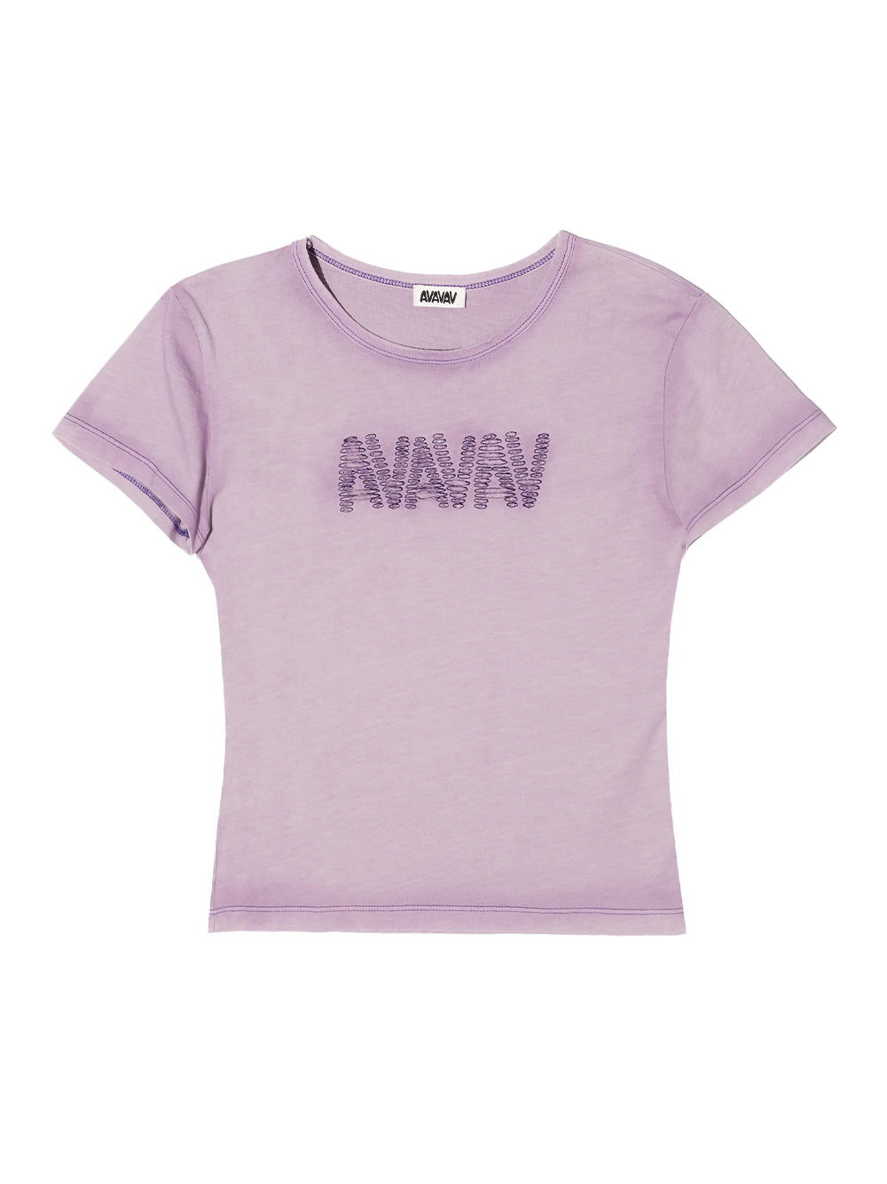 Cutout Logo Baby Tee (Purple)